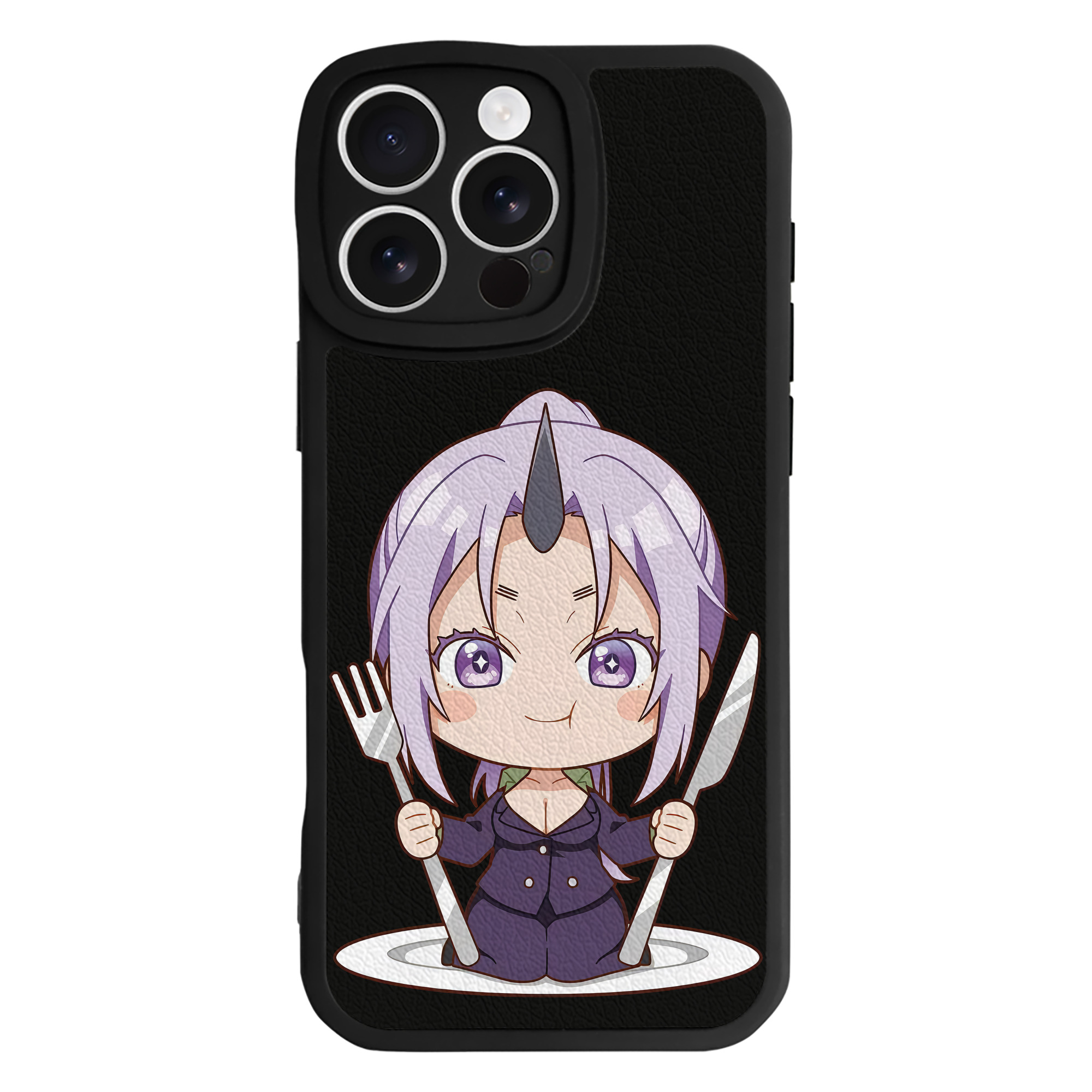 （画像用） 転スラ Regarding Reincarnated to Slime 【iPhone 16シリーズ対応】シリコンスマホケース（レザー調） 材質：シリコン